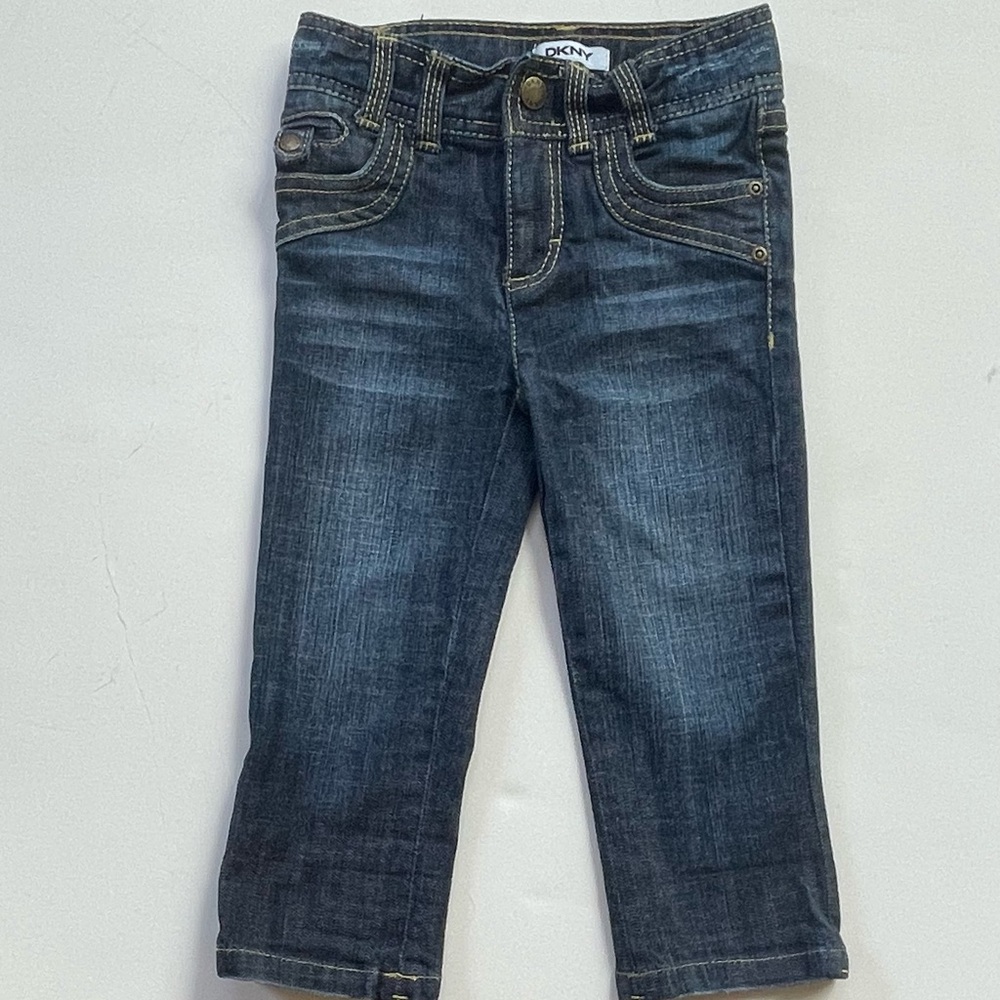 DKNY Blue Slim-Fit Jeans with Adjustable Waistband